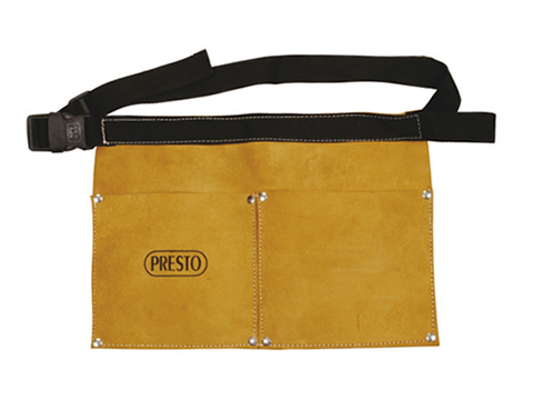 PF5061 : 2 pockets, Split Leather Nail Bag