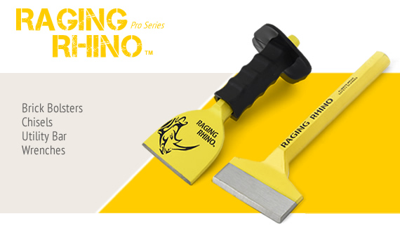 Raging Rhino - Brick Bolsters, Cold Chisels, Wrenches, Wrecking & Utility Bars India